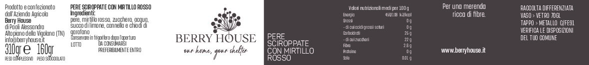 Pere Sciroppate con Mirtillo Rosso - immagine 2